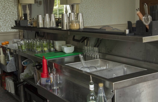 Cocktail making bar'